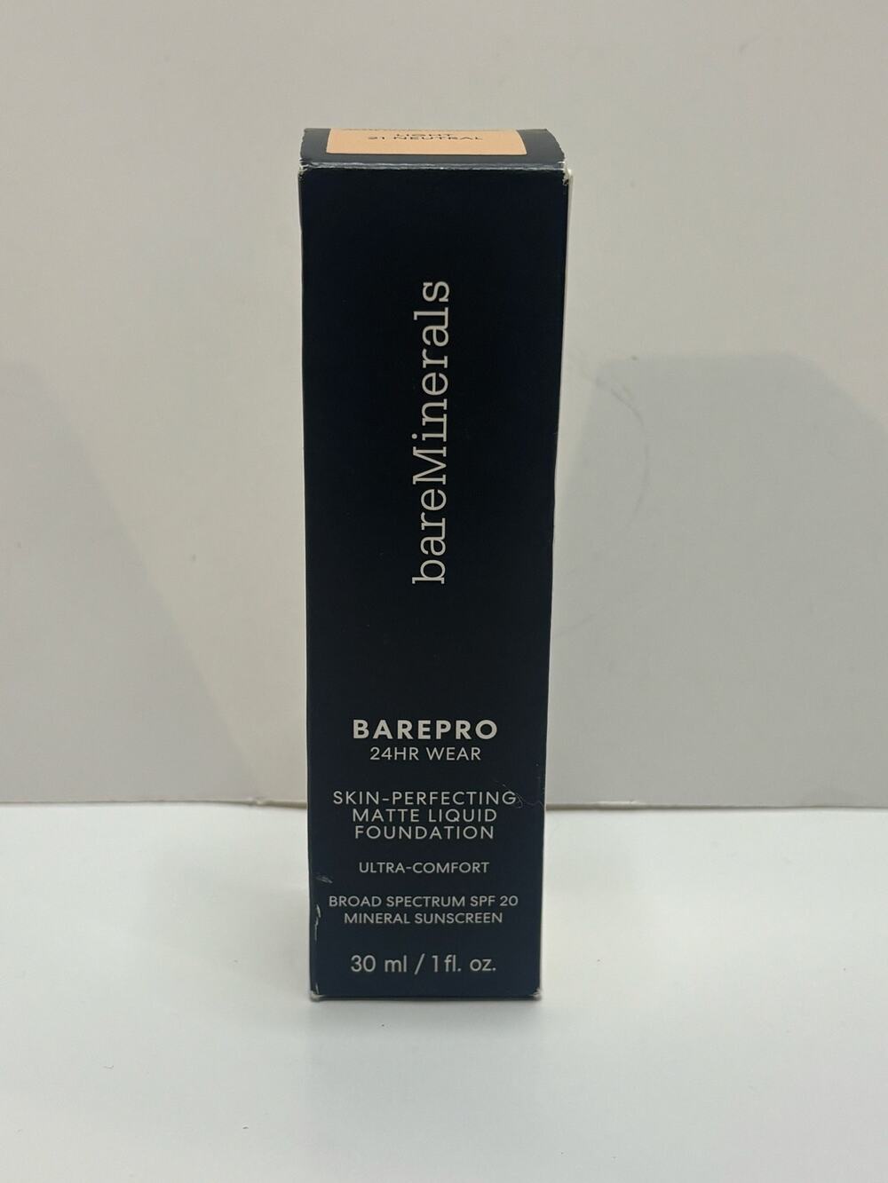 bareMinerals BAREPRO 24HR Matte Liquid Foundation SPF 20 Light 21 Neutral 1oz
